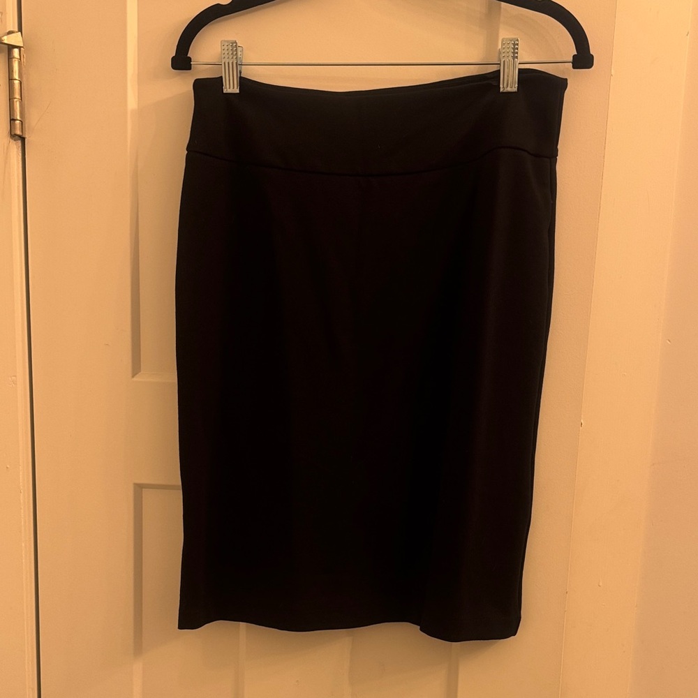 Korye Elegant Black Pencil Skirt for Women L